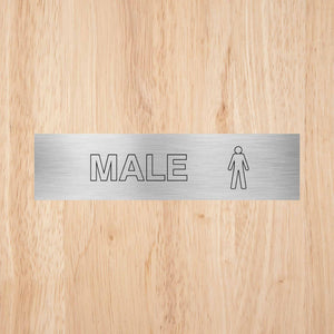 Male Toilet Standard Sign CAPS