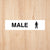 Male Toilet Standard Sign CAPS