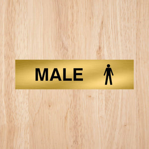 Male Toilet Standard Sign CAPS