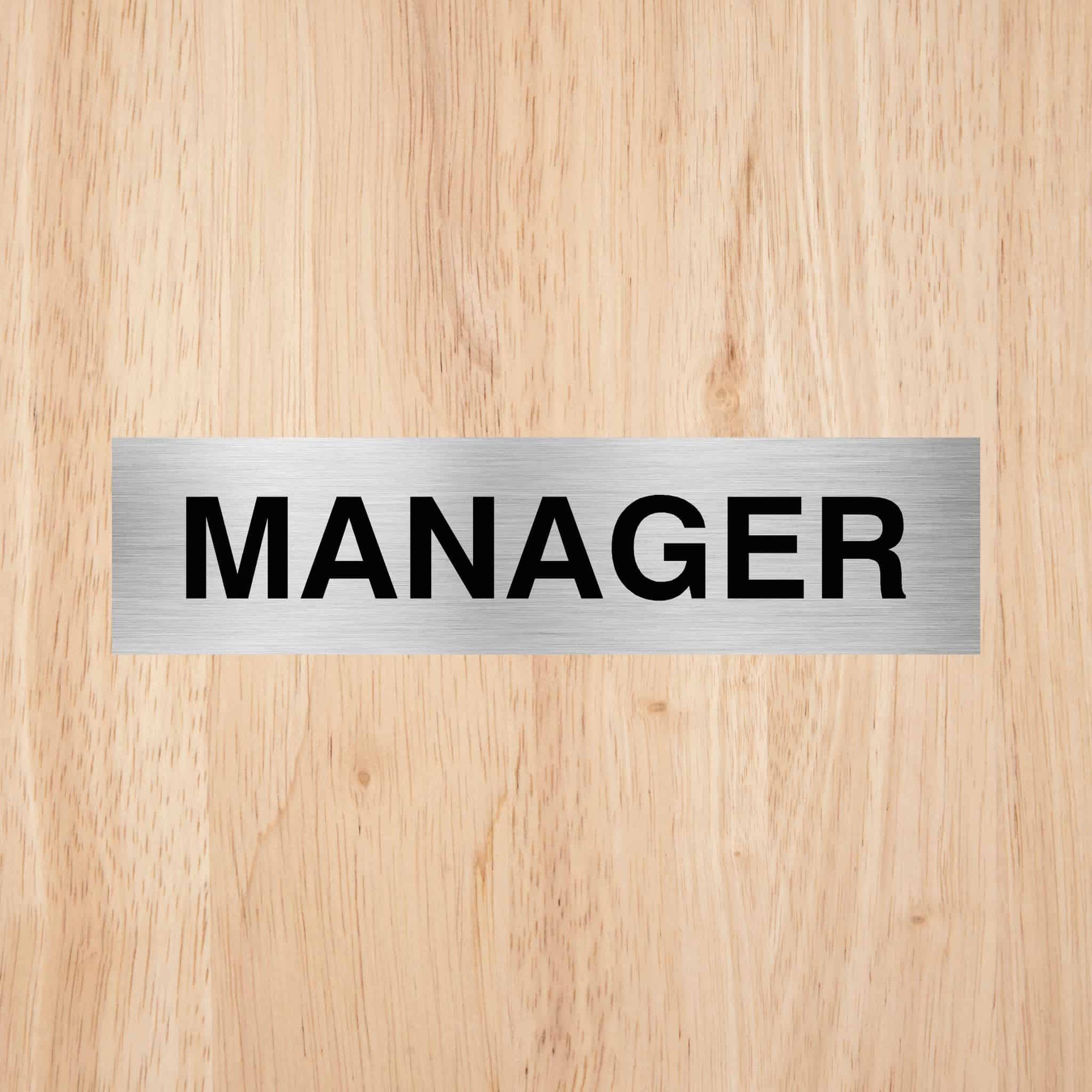 Manager Door Sign Standard Version CAPS