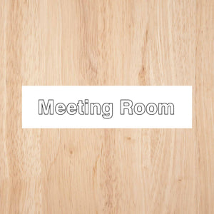 Meeting Room Door Sign