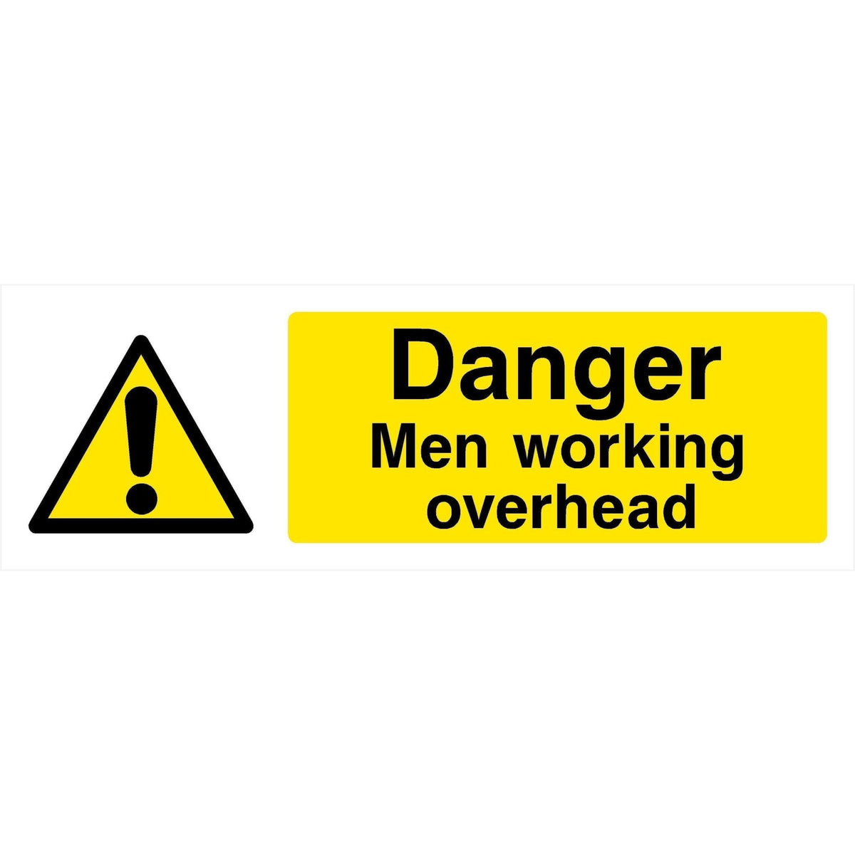 Men Working Overhead Sign