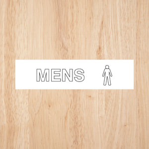 Mens Toilet Standard Sign | CAPS