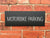 Motorbike Parking Sign Midnight Black Landscape