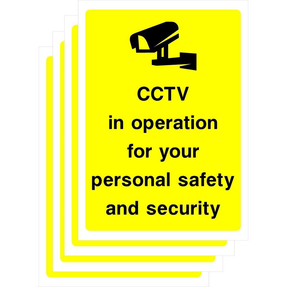 Multipack CCTV For Personal Use Sign Pack of 5