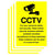 Multipack CCTV Security Sign | 5 Pack