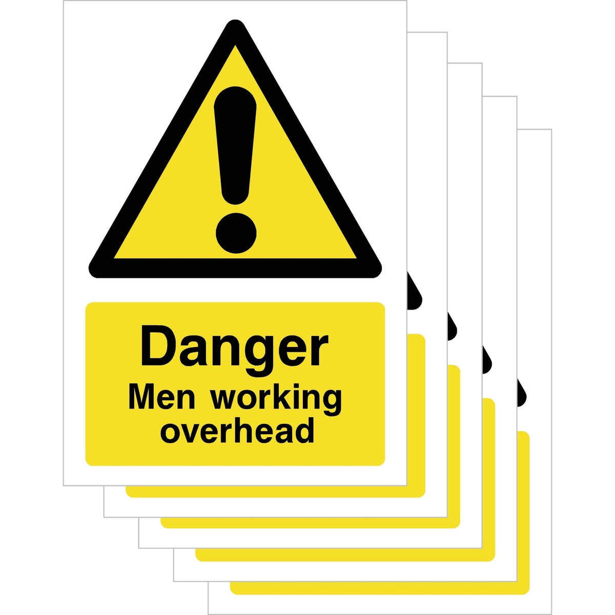 Multipack Men Working Overhead Sign 5 Pack