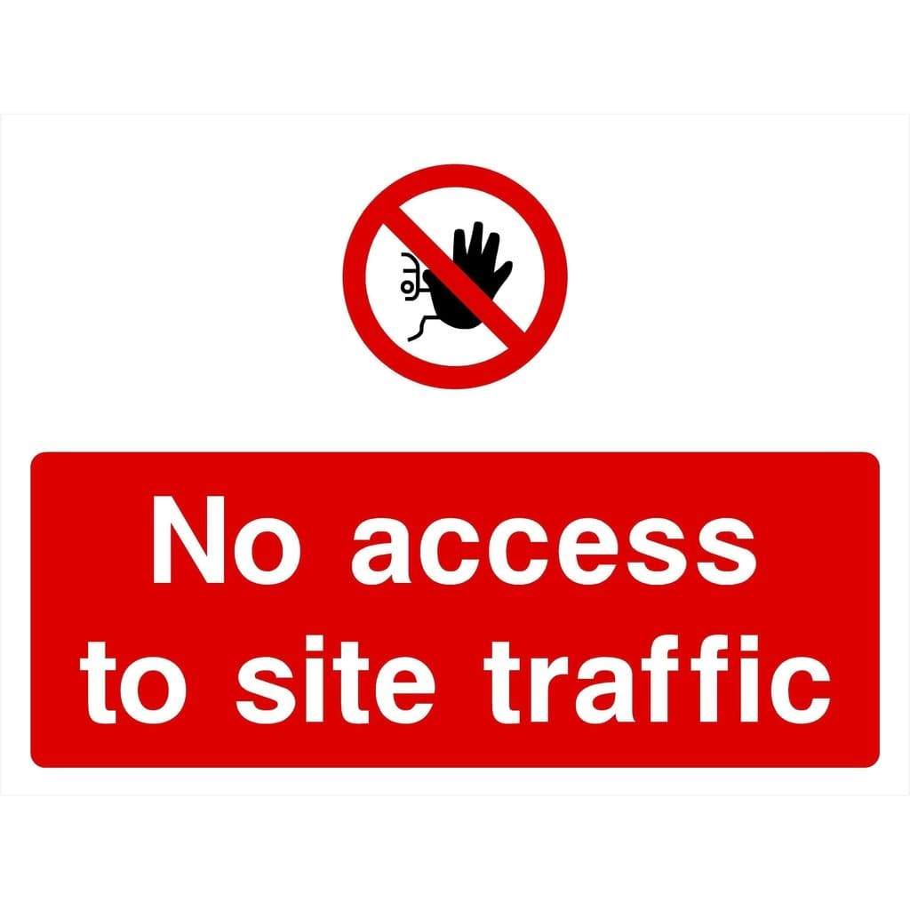 No Access To Site Traffic Sign