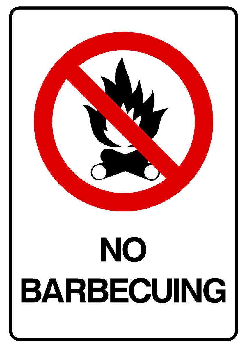 No Barbecuing Sign