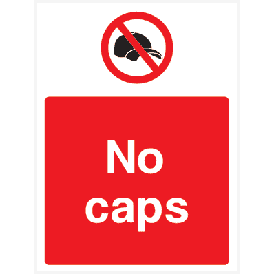 No Caps Sign