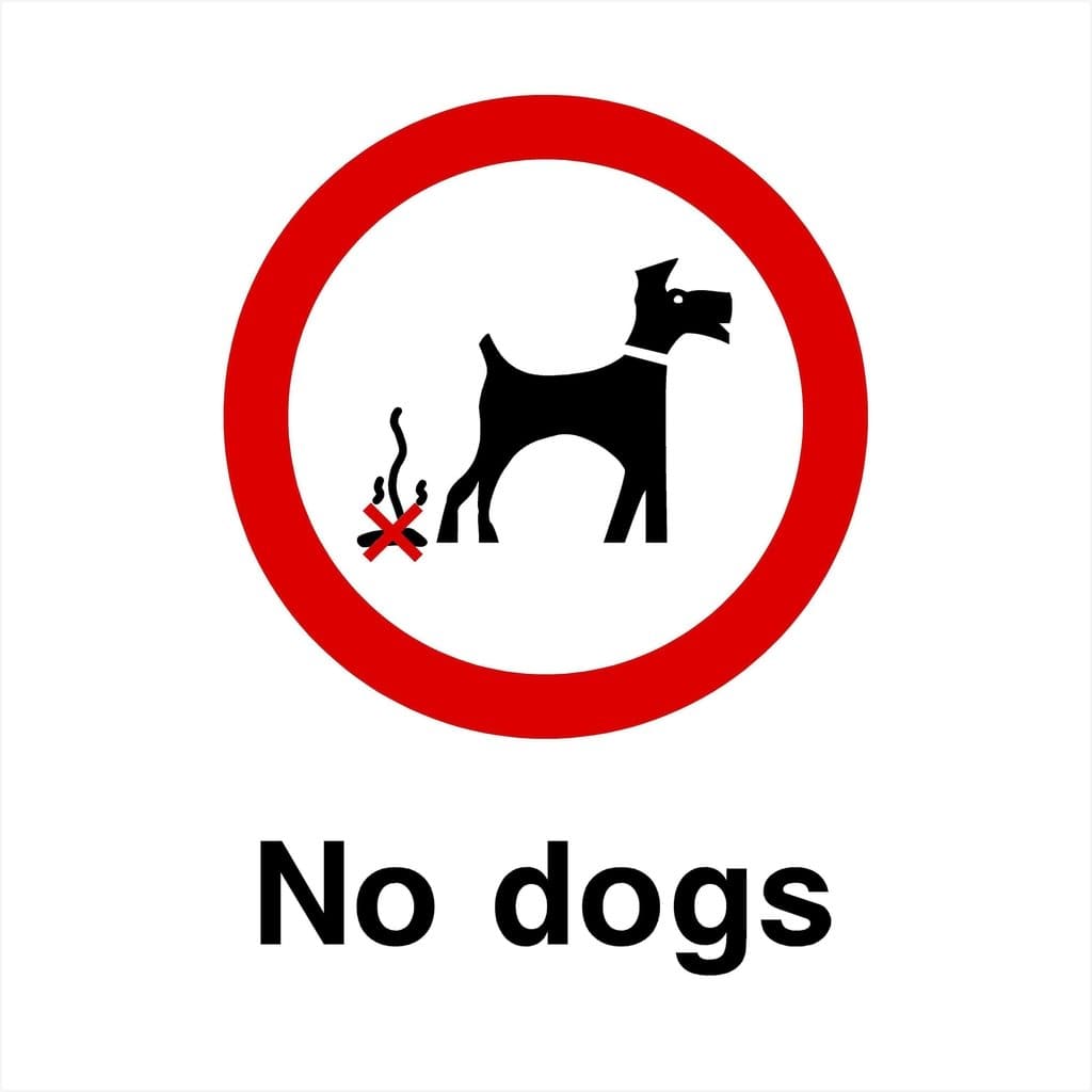 No Dogs Sign