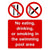 No Eating Drinking Smoking In Pool Area Sign