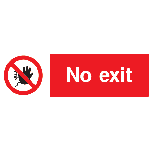 No Exit Sign