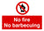 No Fire No Barbecuing Prohibited Sign Landscape