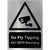 No Fly Tipping 24/7 CCTV Recording Sign in Brushed Silver