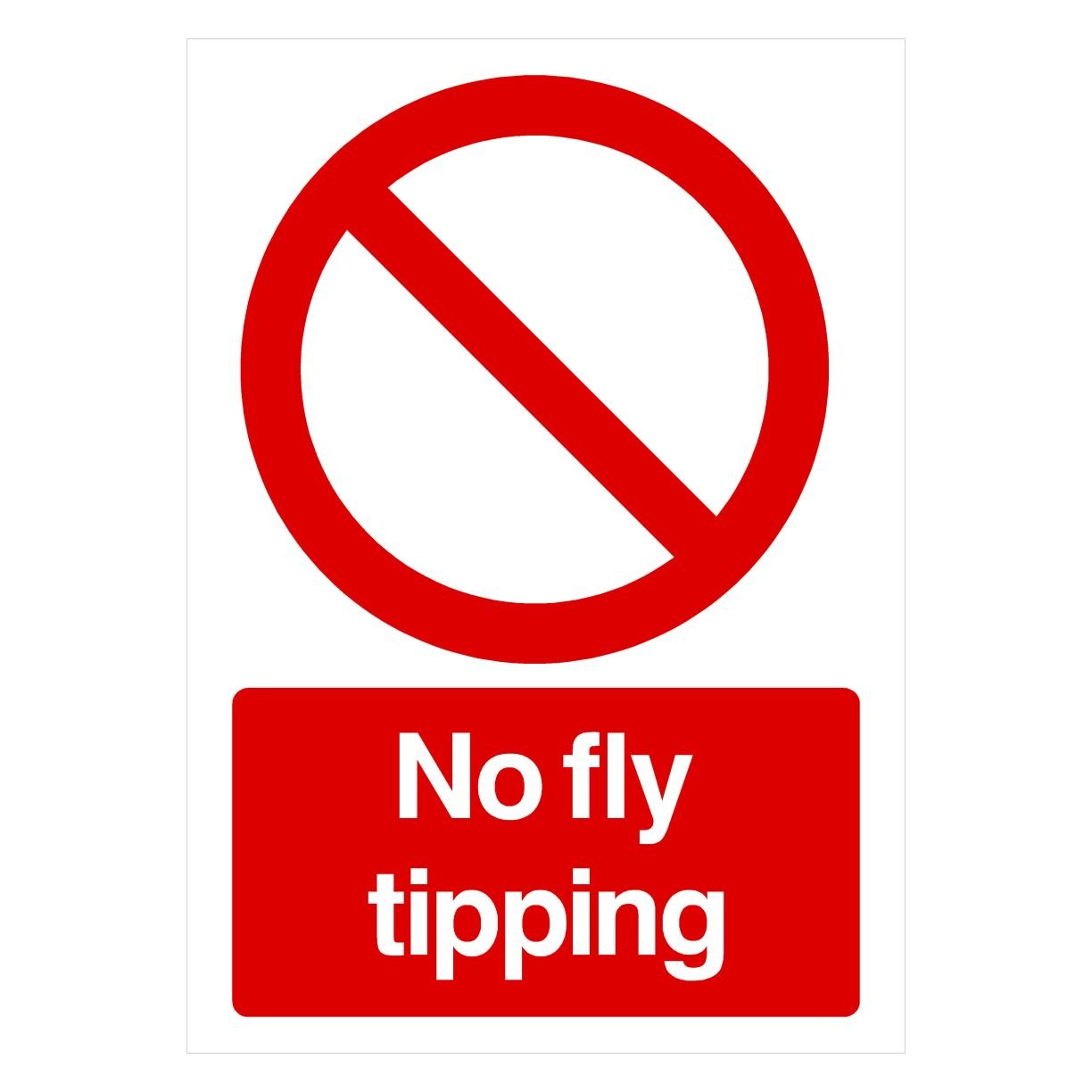 No Fly Tipping Sign