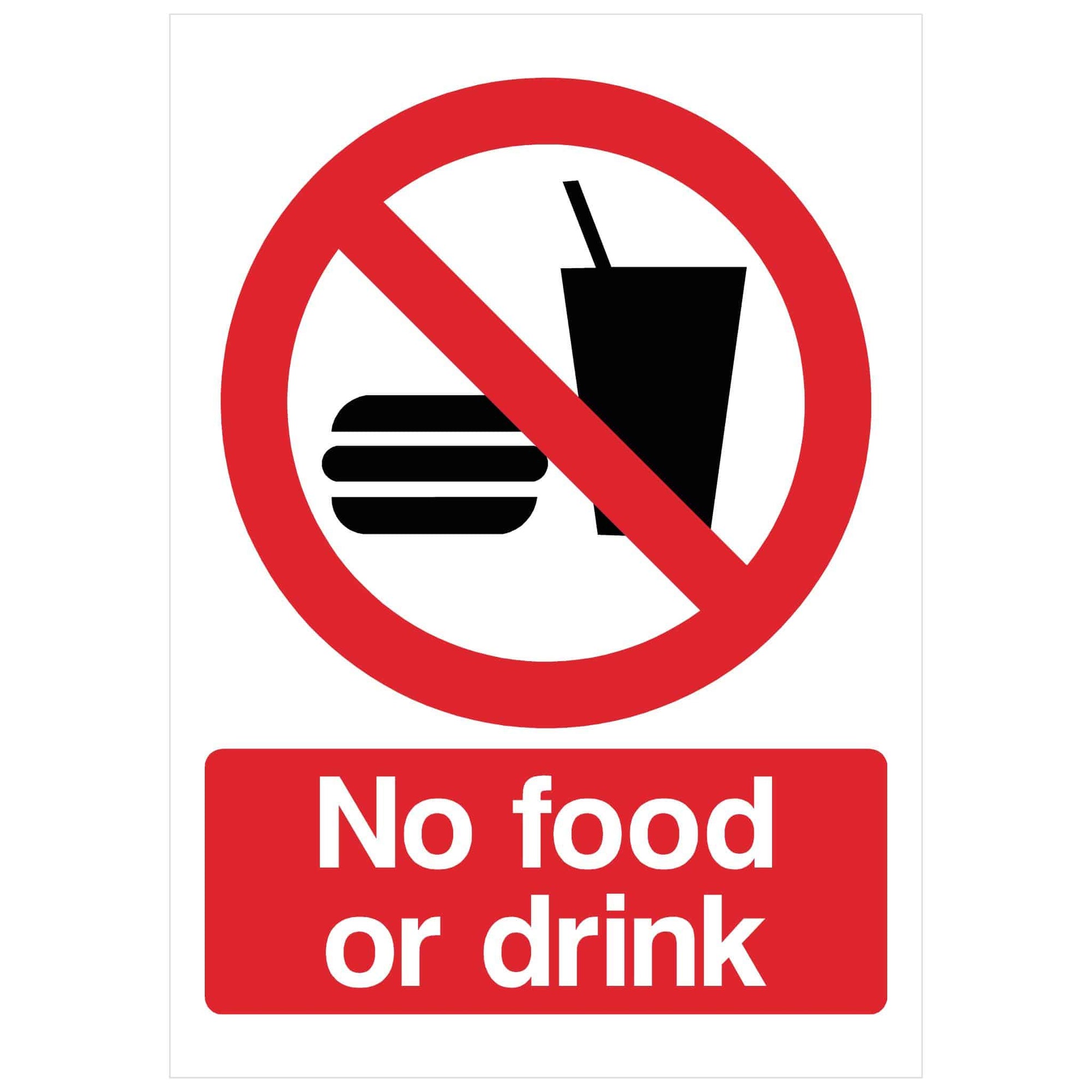 No Food Or Drink Sign