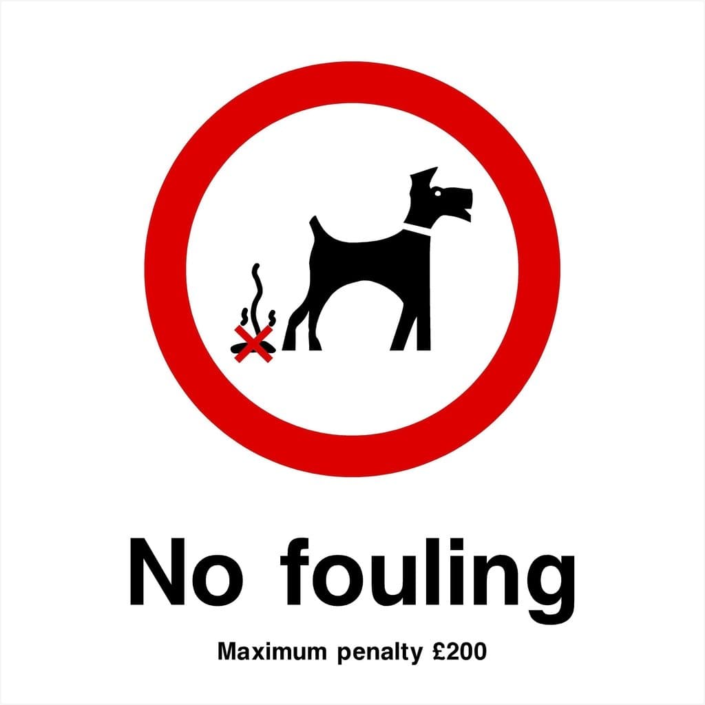 No Fouling Maximum Penalty Sign