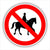 No Horses Waymarker sign