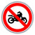 No Motorbikes Waymarker sign