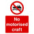 No Motorised Craft Sign