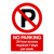 No Parking 24 Hour Access Required 7 Days P Sign Portrait