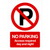 No Parking Access Required Day And Night P Sign Portrait