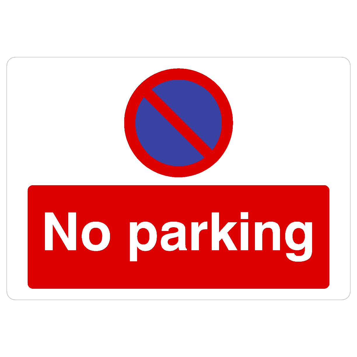 No Parking At Any Time Sign Landscape