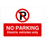 No Parking Electric Vehicles Only P Sign Landscape