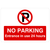 No Parking Entrance 24 Hours In Use P Sign Landscape