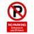 No Parking Entrance In Use 24 Hours P Sign Portrait