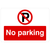 No Parking P Sign Landscape