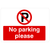 No Parking Please P Sign Landscape