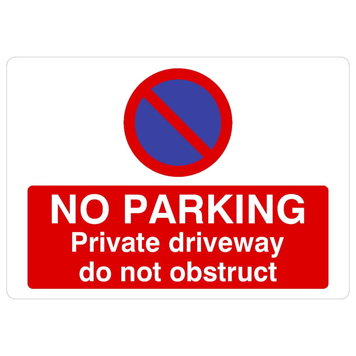 No Parking Private Driveway At Any Time Landscape