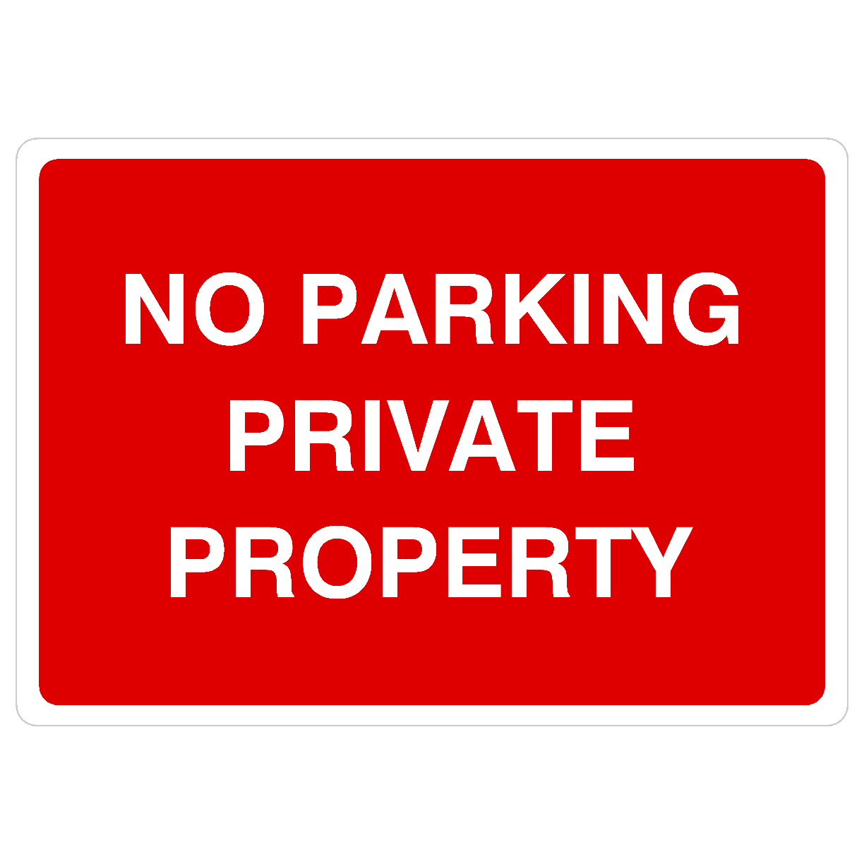 No Parking Private Property Sign B