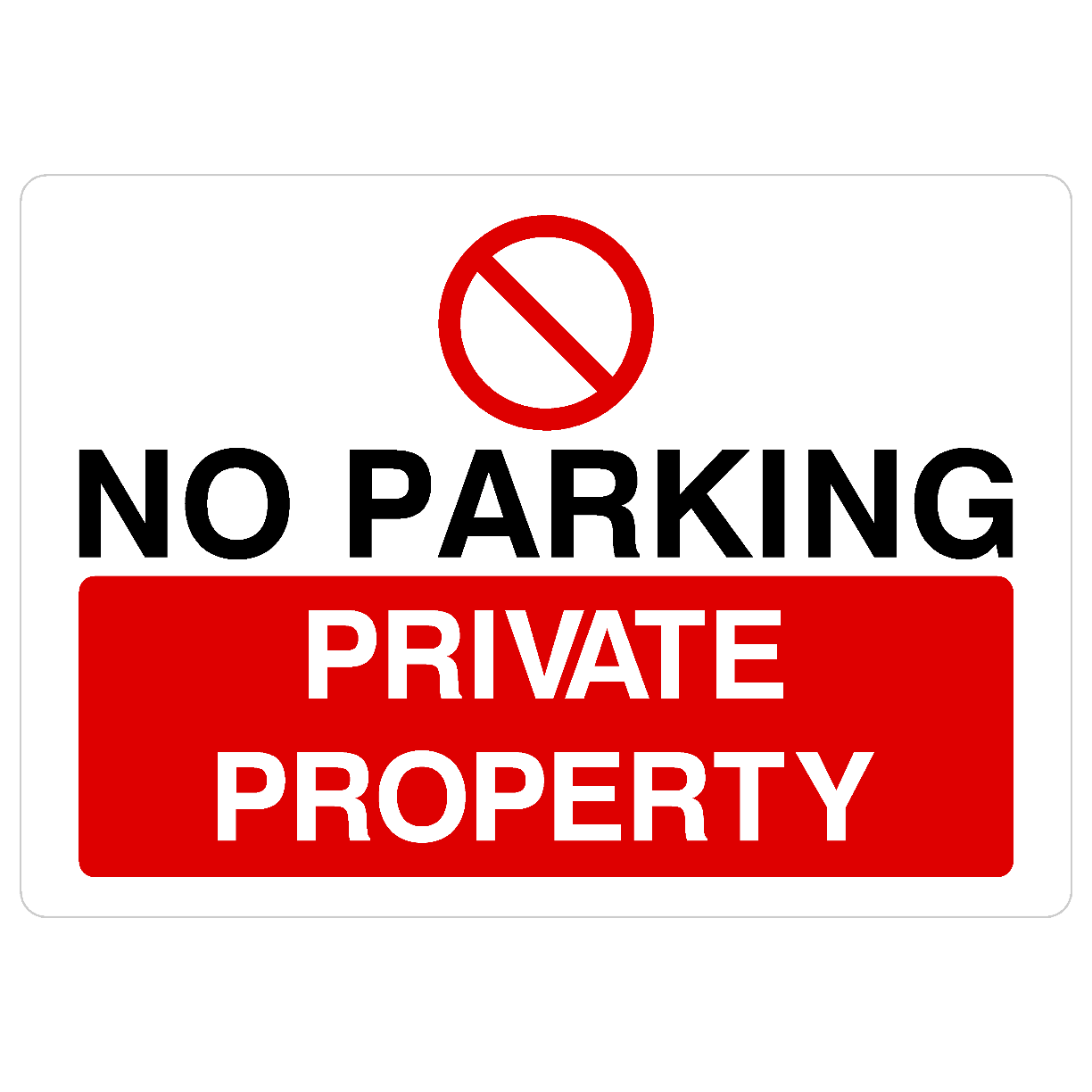 No Parking Private Property Sign C