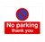 No Parking Thank You At Any Time Sign Landscape