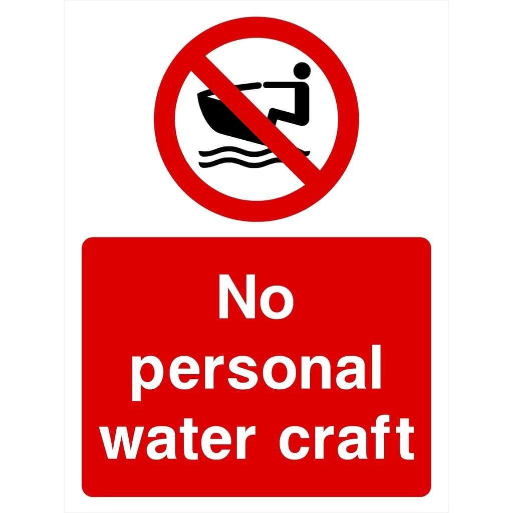 No Personal Water Craft Sign