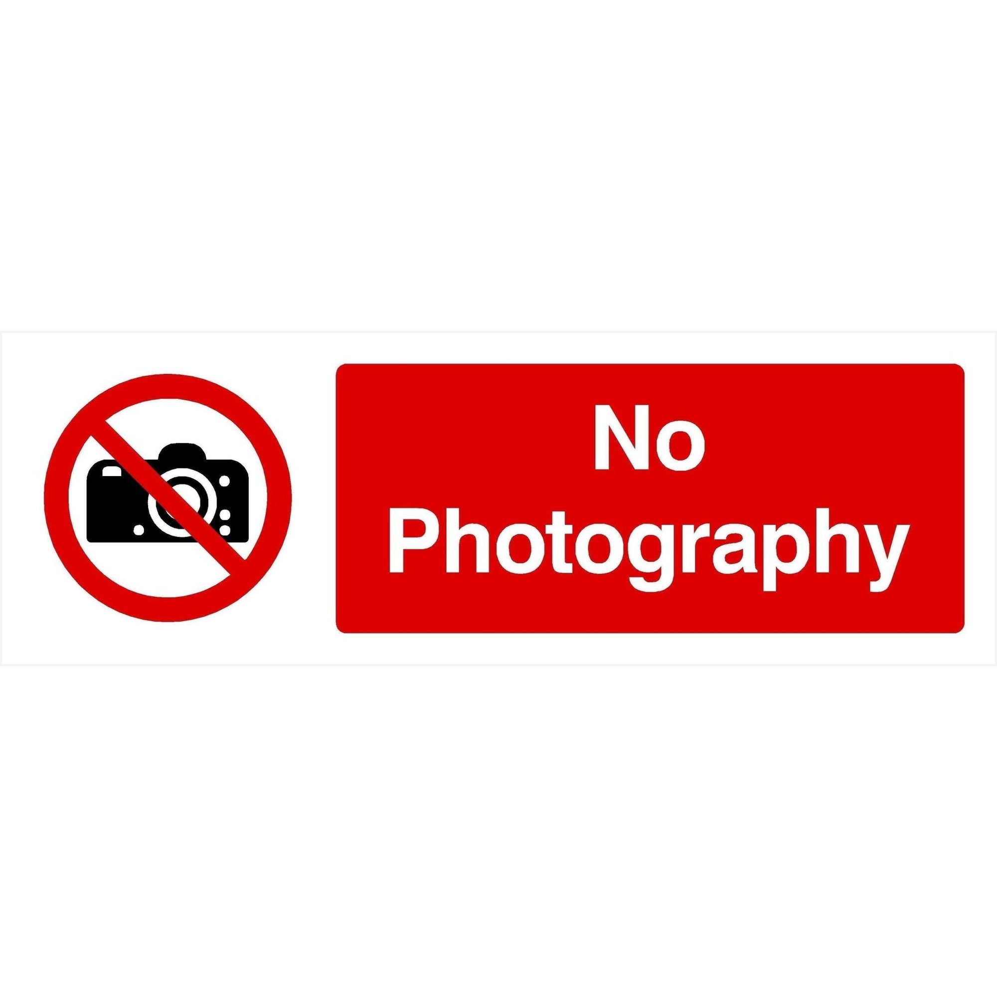 No Photography Sign