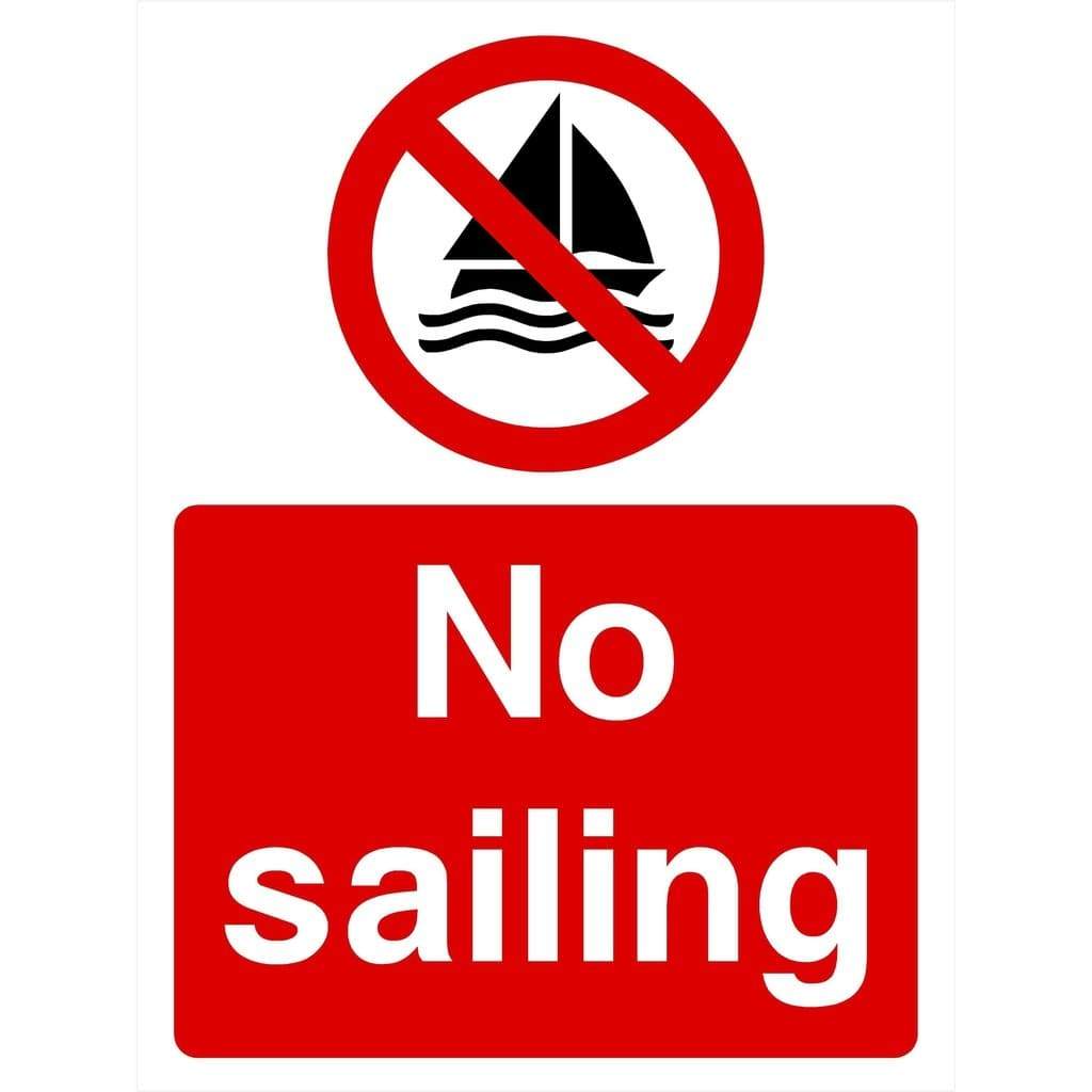 No Sailing Sign