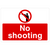 No Shooting Sign