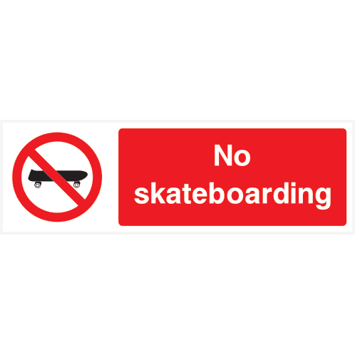 No Skateboarding Sign