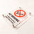 No Smoking Against The Law Toilet Sign Clear Acrylic