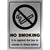 No Smoking Against The Law Toilets Sign Silver