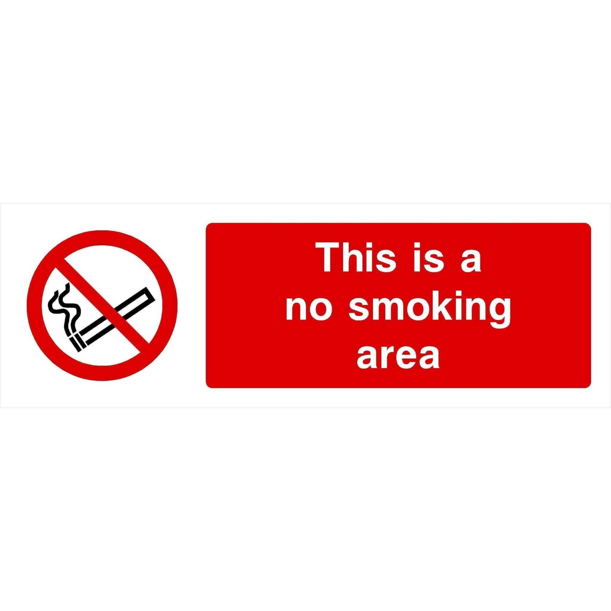 No Smoking Area Sign