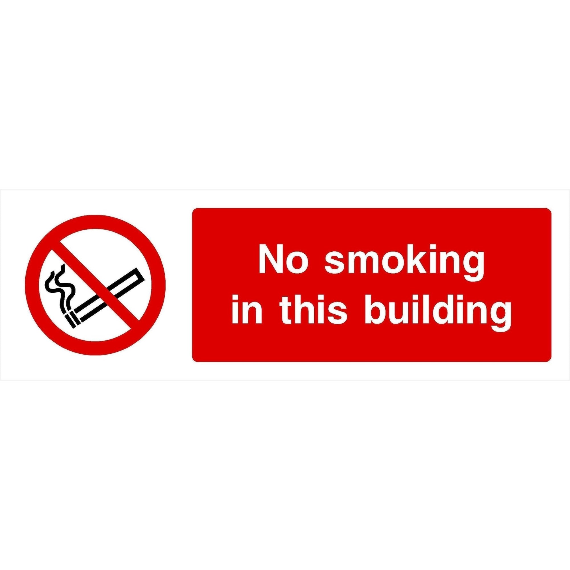 No Smoking In This Building Sign