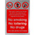 No Smoking No Loitering No Drugs Sign in Brushed Silver