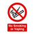 No Smoking or Vaping Sign