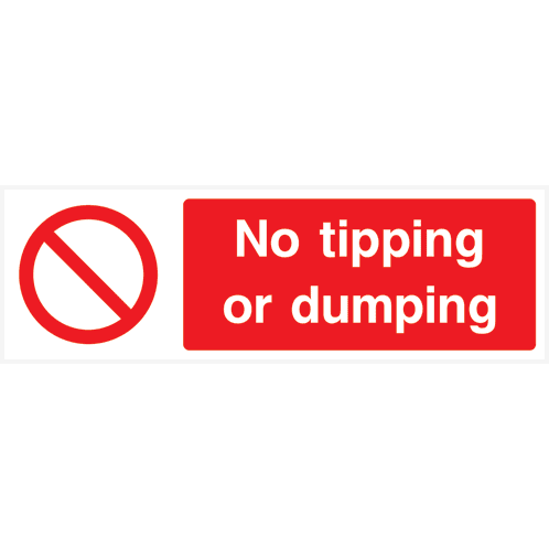 No Tipping Or Dumping Sign | Landscape