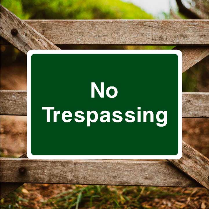 No Trespassing Sign